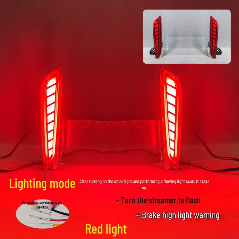 Sequential LED Turn Signals & Rear Fog Lights for 2020-2024 Toyota RAV4 Bumper Reflectors