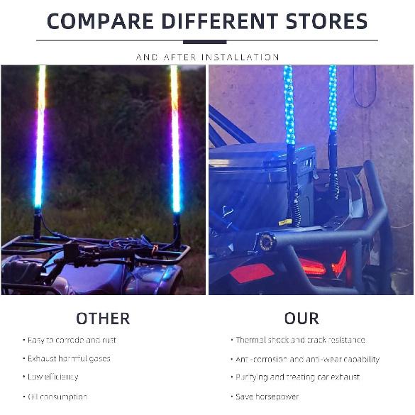 DREAMIZER 2PCS Whip Lights Barrel Spring Mounting Base LED Whip Lights Spring Base Quick Release Whip Spring Base Compatible with Cam Am Maverick X3