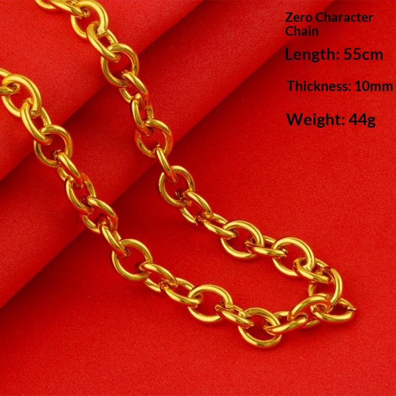 Gold Plated Alloy Chain Necklace Fadeproof Hypoallergenic Long Lasting Shine Dainty Thin Chain for Women Daily All-day Wear