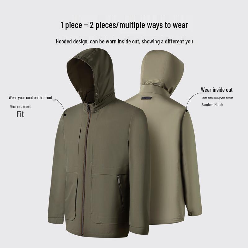 Shanshan Men's Reversible Thin Jacket