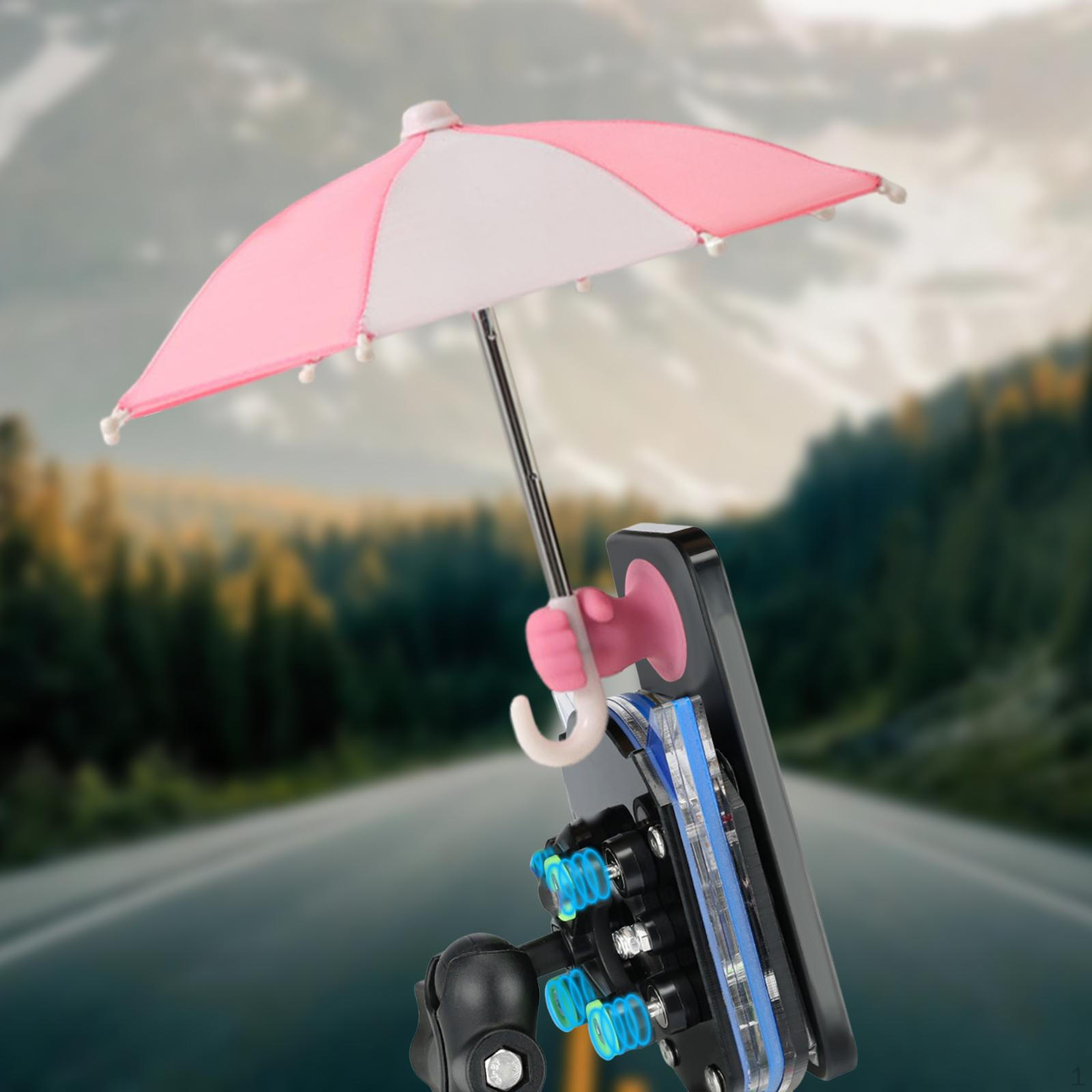 

Зонт для мобильного телефона для защиты, креативный солнцезащитный козырек, подставка на присоске, для навигации на открытом воздухе на автомобиле или pink white