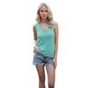 Summer Women's V-Neck Solid Colour Backless Knit Tie Small Tank Top