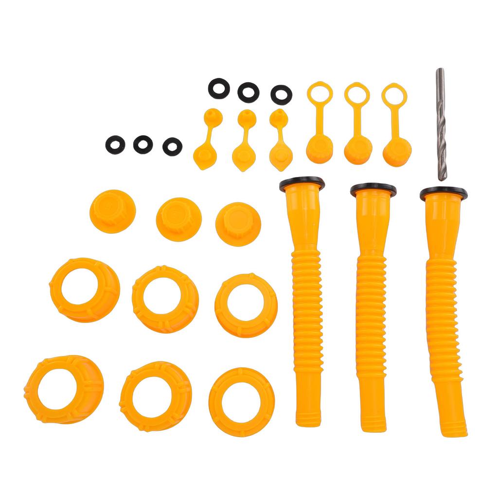 Gas Can Replacement Kit 3 Sets Gas Can Nozzle Replacement for 1, 2, 5, 10 Gallon Nozzle Nozzle Replacement Fuel   Vent   20cm