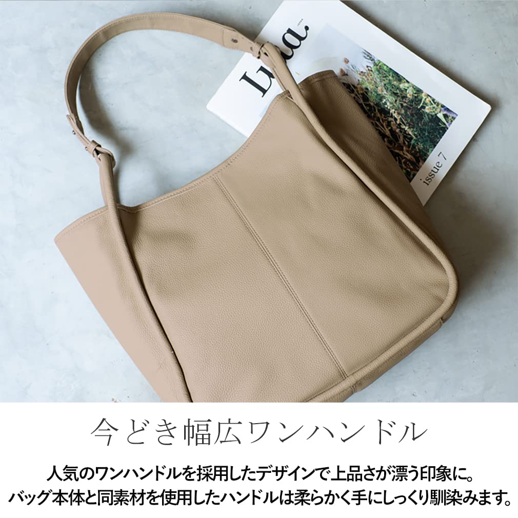 Vita Felice Genuine Cowhide One Handle Tote Bag [VITAFELICE] Women's sib-20002n (Black)