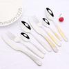 4Pcs Colorful Stainless Steel Dinnerware Cutlery Set Dinner Tableware Set Luxury Flatware Fork Knife Spoon For Wedding
