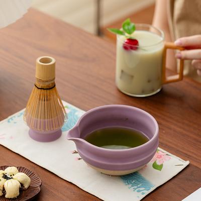 Neues 6-teiliges japanisches Matcha-Set mit Keramikschale Matcha-Besen Teelöffel Teegeschirr Geschenke für Teeliebhaber Teezubereitungszubehör