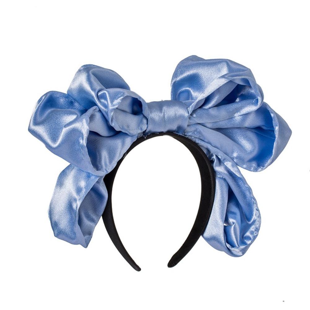 Lovely Bowknot Headband Satin Cosplay Hair Hoop Fashion Lolita Hair Band  Costume Decoration
