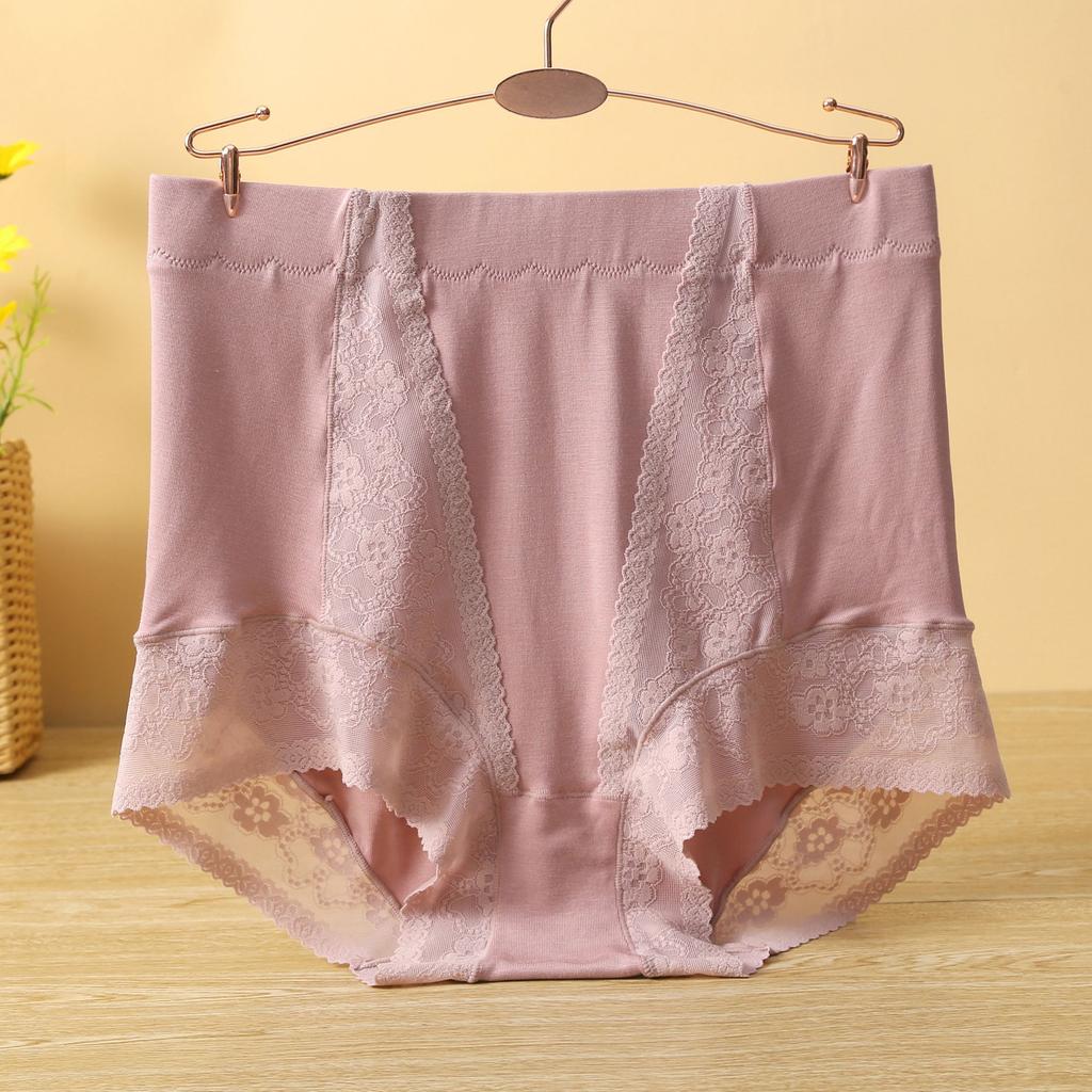 Modal Soft Panties High Waist Large Size Boyshorts Women's Underpants Cotton Crotch Breathable Underwear