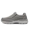 Men's Slip-On Canvas Shoes - Old Beijing Style, Thick Sole, Available in Extra Large Sizes up to 48