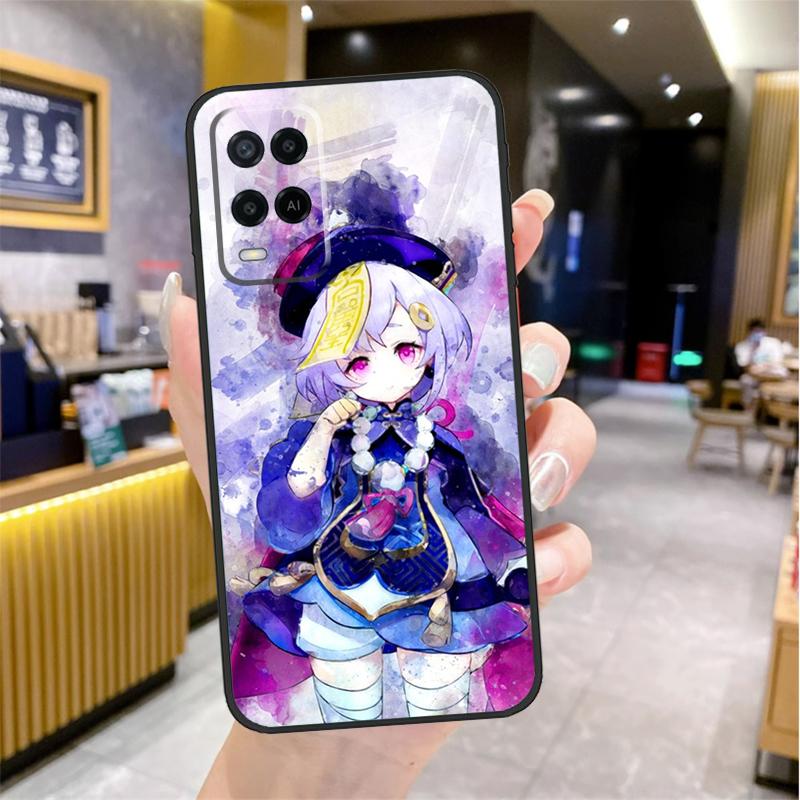 Genshin Impact Qiqi Case For Oppo A74 A54 A94 A78 A98 A18 A60 A80 A40 A38 A58 A96 A76 A16 A15 A17 A57 A77 A5 Pro