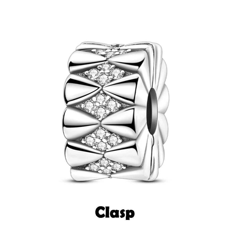 Copper Metal Silicone Spacer Stopper Clip Charm Bead Components Chamilia Bead Components Compatible With Authentic Original Necklace Bracelet High