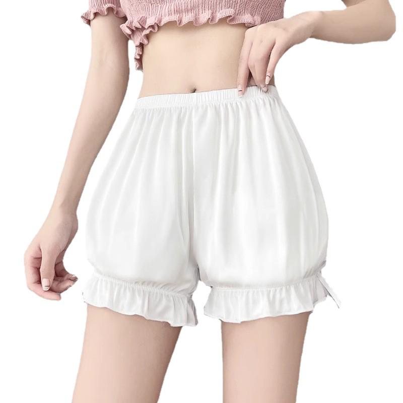 Ice Silk Three-Quarter Length Anti-Exposure Women's Lantern Shorts