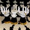 Candlestick Halloween Hand Palm Shaped Candle Holder Stand Table Decoration for Haunted House