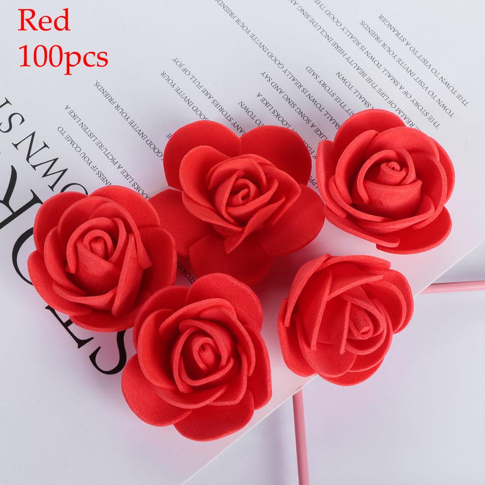 1PC Polystyrene Styrofoam White Foam Bear Mold Artificial Flower Head Rose Bear Valentine's Day Gifts Party Wedding Decoration