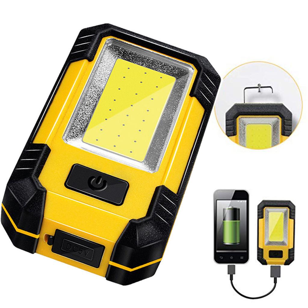 Super Bright LED Lamp 3 Lighting Modes USB Charging COB Work Lignt with Magnet 500LM 5W