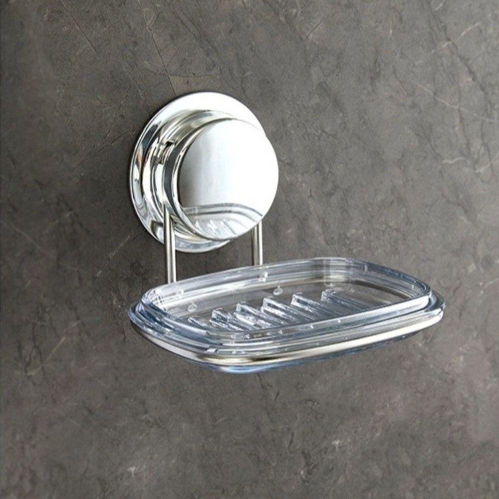 No Punch Soap Dish for Shower Wall Mounted Soap Rack Reusable Soap Sponge Holder  Bathtub