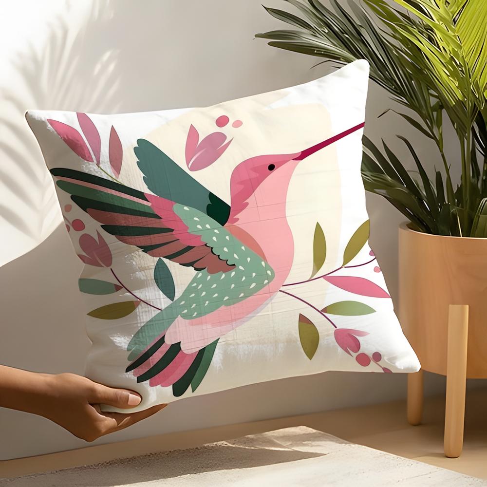 2 Simple Farm Crop Flower Print Pillow Case Home Living Room Decoration Linen Pillowcover Pillow Cases Cushion Cover