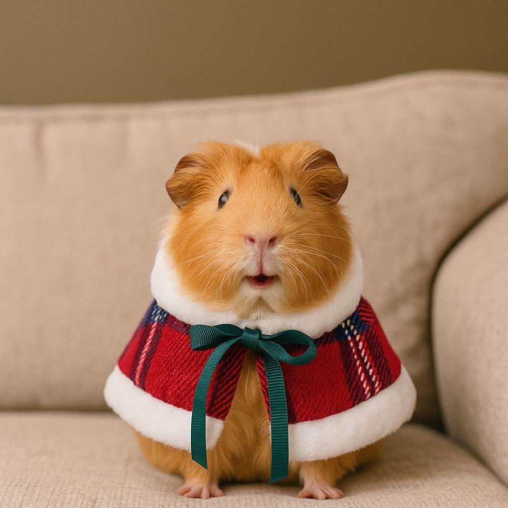 Warm Hamster Cloak Festive Pet Cosplay Clothing Parrot Outerwear for Guinea Pigs Rabbit Parrot