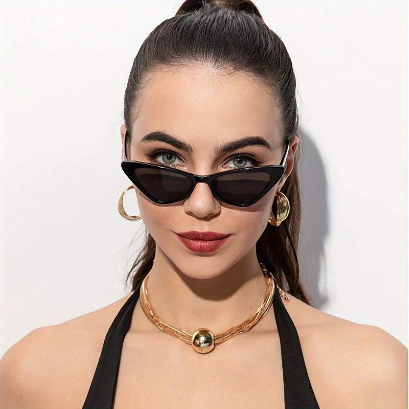 1pc Chic Women's Cat Eye Fashion Glasses  Anti-Reflective PC Lenses Durable Plastic Hinges Fashion Accessory for Casual Attire