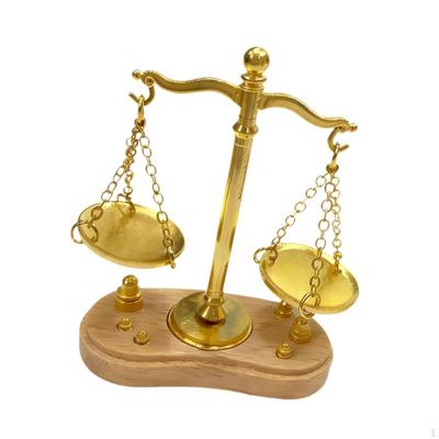 Miniature Dollhouse Balance Scale 1:12 Micro Landscape Vintage Mini Furniture Scene