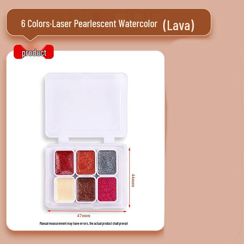 Pearlescent Dunhuang Gold Watercolor Set: 60 Colors for Painting & Nail Art
