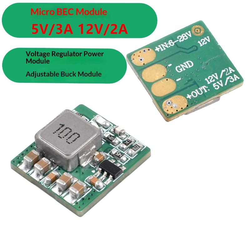1 Adet Mikro 6V-28V BEC RC Çok Rotorlu Uçak FPV Freestyle Drone'lar İçin DIY Parçaları Mikro BEC 5V/3A 12V/2A