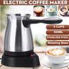 220V-240V Portable Electric Coffee Machine Stainless Steel Greek Turkish Coffee Maker Pot Electric Moka Pot Office Coffee Kettle