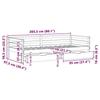VidaXL Daybed with Drawers Without Mattress 90x200 Cm Solid Wood 3302047