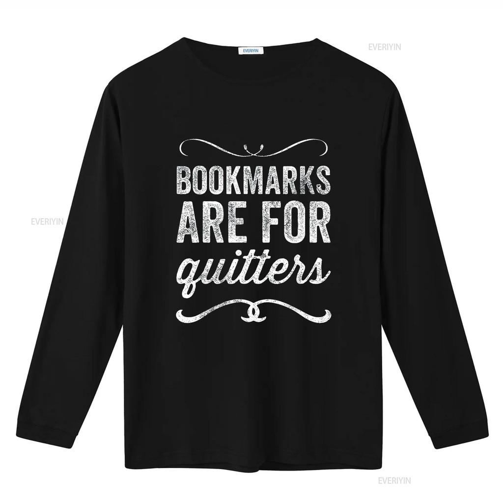Bookmarks Are For Quitters Funny Bookworm T Shirt Trendy Women s Tops Cute  with Fun Print vintage Washed Soft