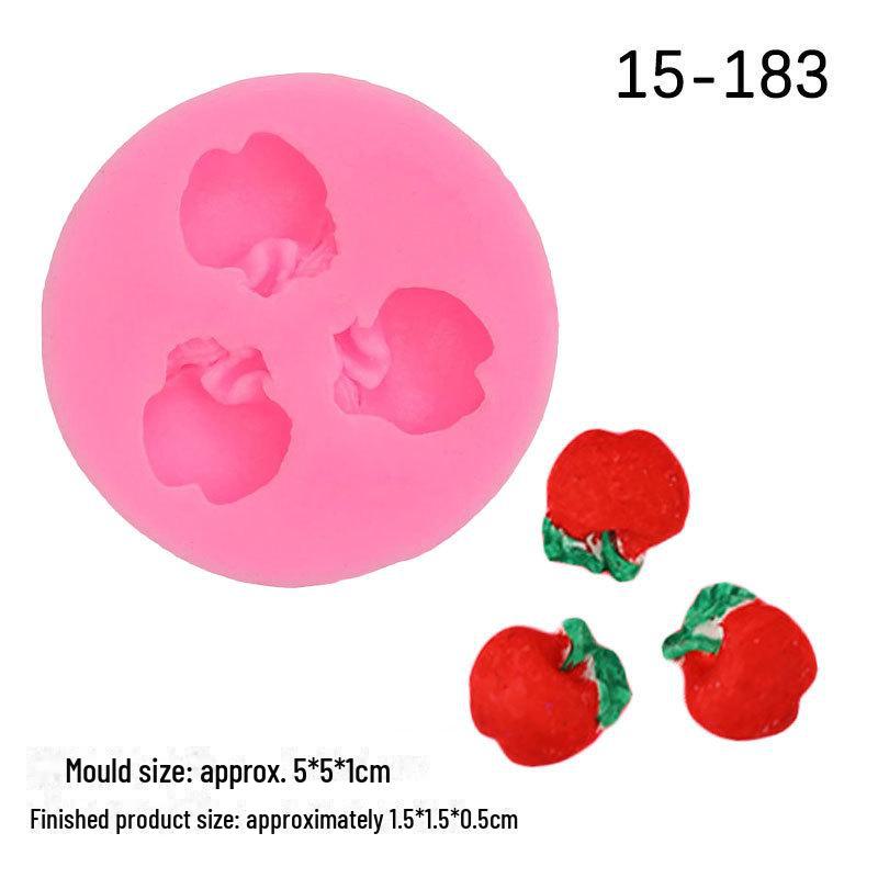 

Силиконовая форма для шоколадного торта «Фрукты и овощи» – украшение из помадки в виде ананаса, винограда, яблока, зеленого перца