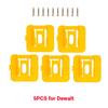5PCS Battery Holder Storage Rack for Dewalt/Makita/Milwaukee 14.4V 18V Li-ion Battery Wall Mount Tool Bracket Fixing