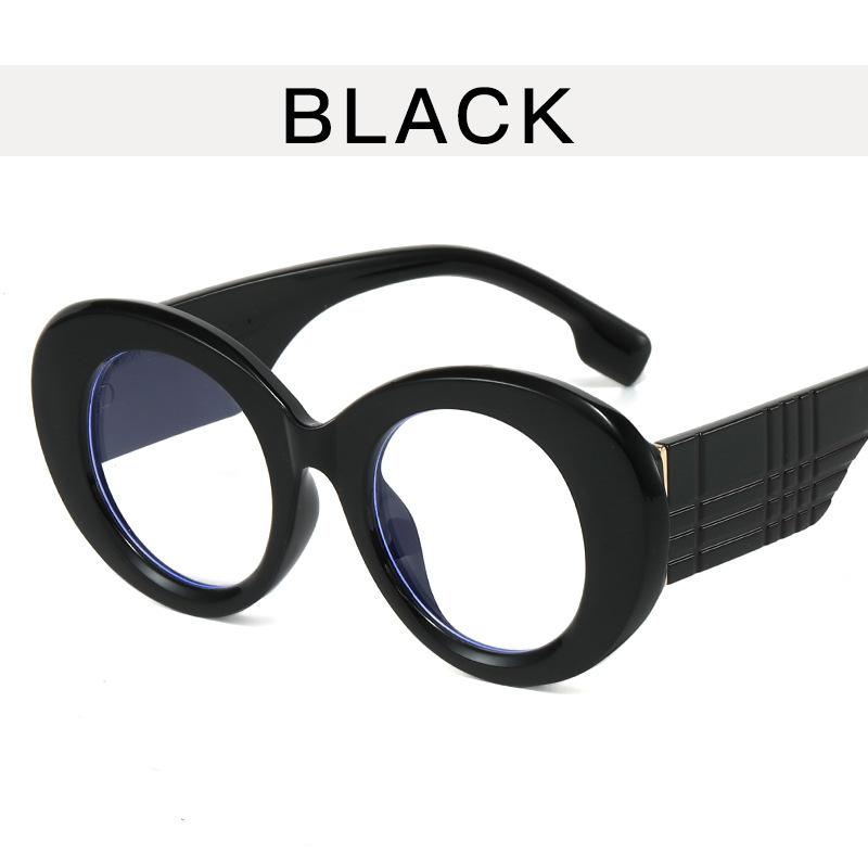 Vintage Oversized Round Glasses for Women Luxury Brand Designer Anti Blue Light Blocking Eyeglasses Rivet Optical Frame