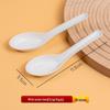 Individually Packaged Thickened Rice Husk Disposable Spoon for Home or Takeaway - Customizable for Dessert, Soup, or Measuring.