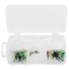 Fly Fishing Flies Kit Fly Fishing Bait Kit with Thrower Hook Swivel Plastic Beads Storage Box
