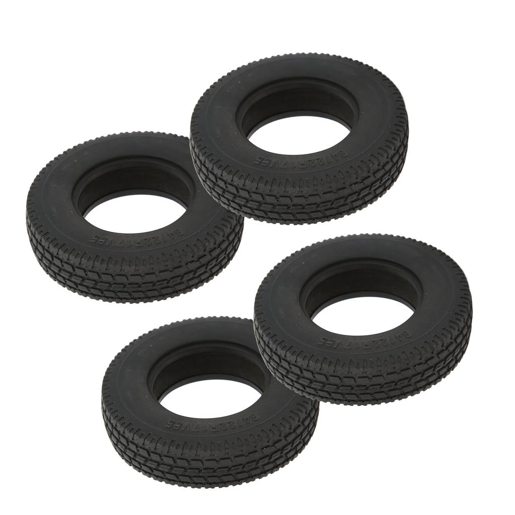 4ks RC přední a zadní gumové pneumatiky o šířce 22 mm Pneumatiky kol pro Upgrade přívěsů Tamiya 1/14 RC
