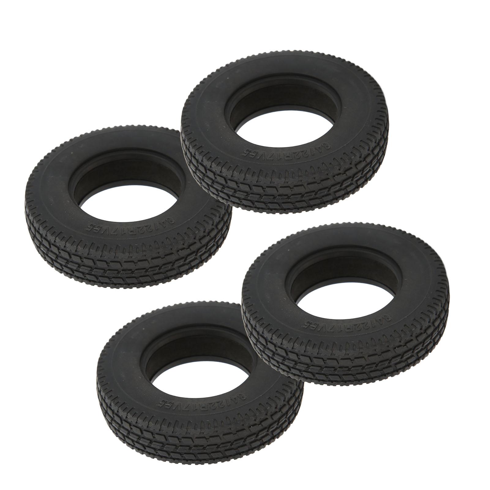 

4 шт. Ширина 22 мм передніх і задніх гумових шин для коліс для Tamiya 1/14 Деталі оновлення причепа RC