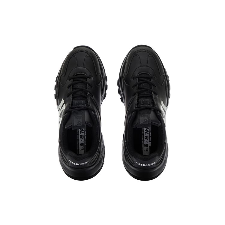 MLB Big Ball Chunky Classic Upgraded Retro Print Height Increasing Low Top Dad Shoes Unisex Sneaker Black 3ASHC104N-50BKS