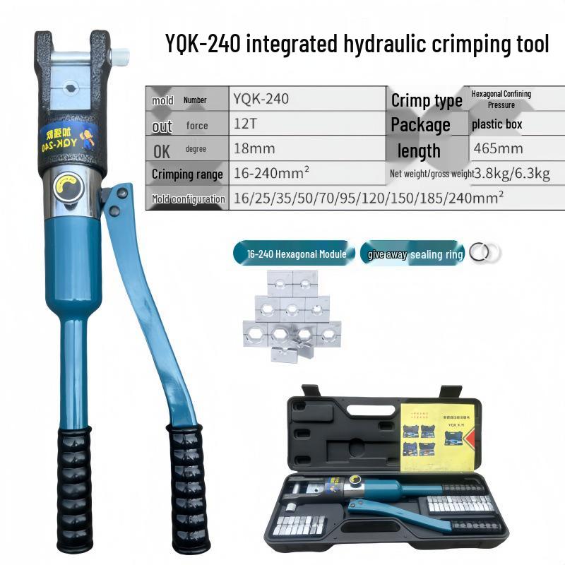 Manual Hydraulic Crimping Tool YQK Series for Copper and Aluminum Lugs