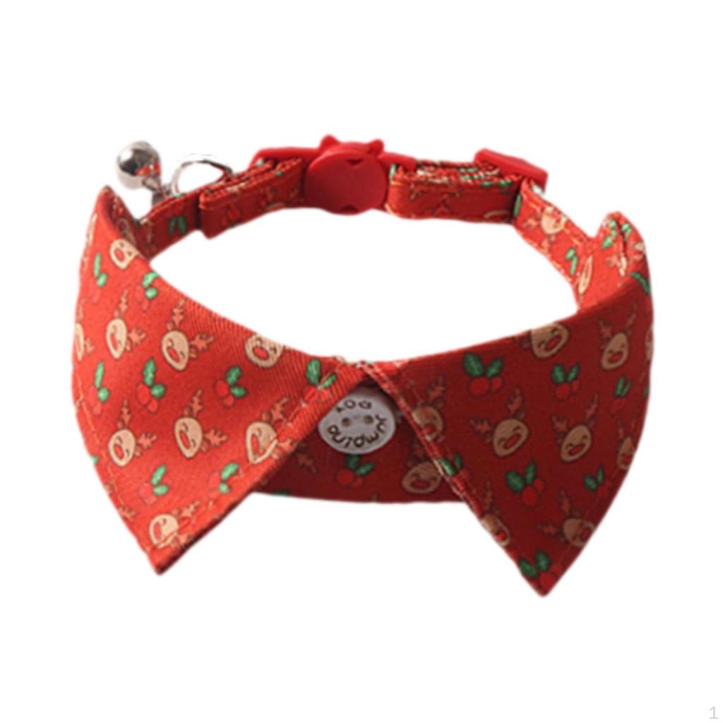 Adjustable Bowtie Collars for Cats in Holiday Themes
