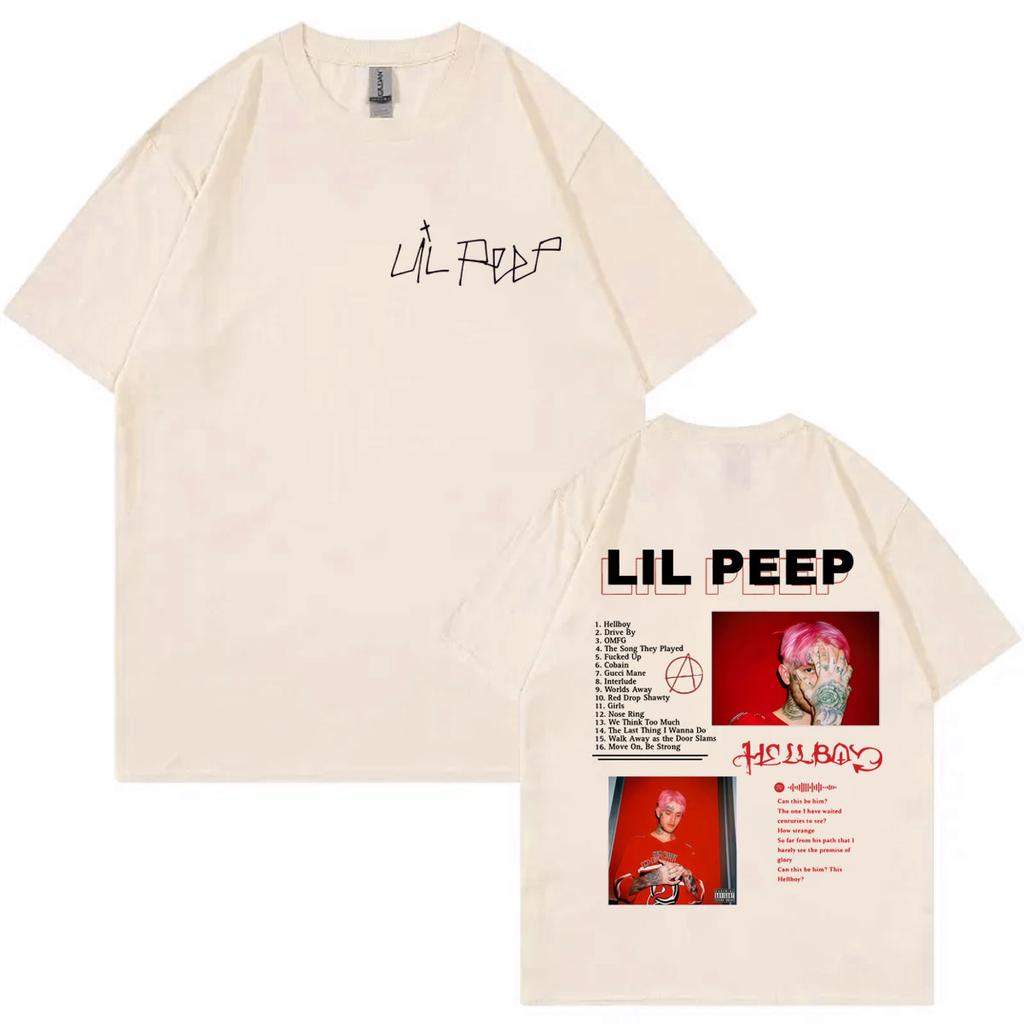 Rapper Lil Peep Album Merch Tshirt Men Women Clothing Harajuku Hip Hop Short Sleeve Tshirts Fashion Casual Oversized T Shirts