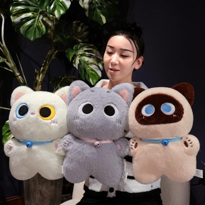 TreasuringU New 20/40cm Cartoon Cat Plush Toys Cute Animals Stuffed Doll Pillows Soft Sofa Car Toy Birthday Gifts