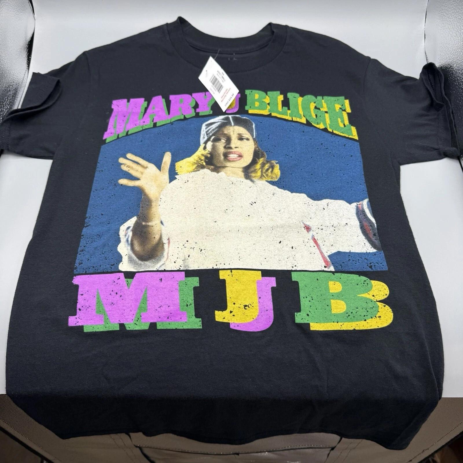 Mary J Blige MJB T-Shirt Black SMALL New Licensed Retired 4XL