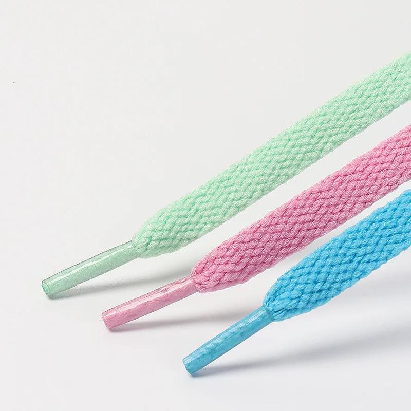 1 Pair Flat Shoelaces Classic Shoe Laces Fit Fashion Solid Sports Shoelace Casual Unisex Shoe Strings Shoe Accessories AF1