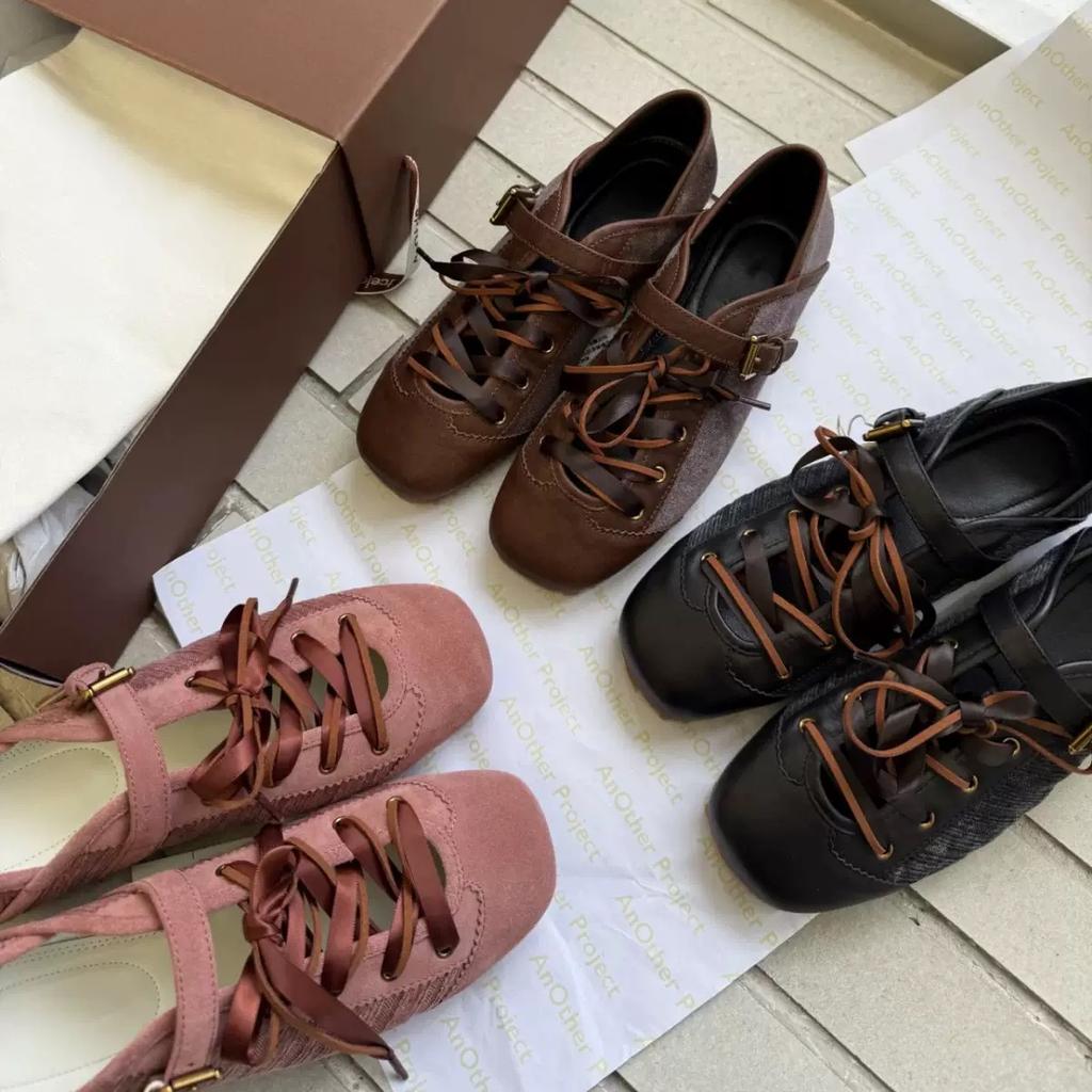 Fashion 2025 New Spring Mary Jane Cross Strap Flats Shoes Women Fashion Elegant Round Toe Ladies Comfort Soft Sole Ballerinas Shoes