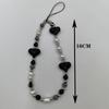 DIY Black Devil Eye Butterfly Beaded Phone Charm with Bow Lanyard