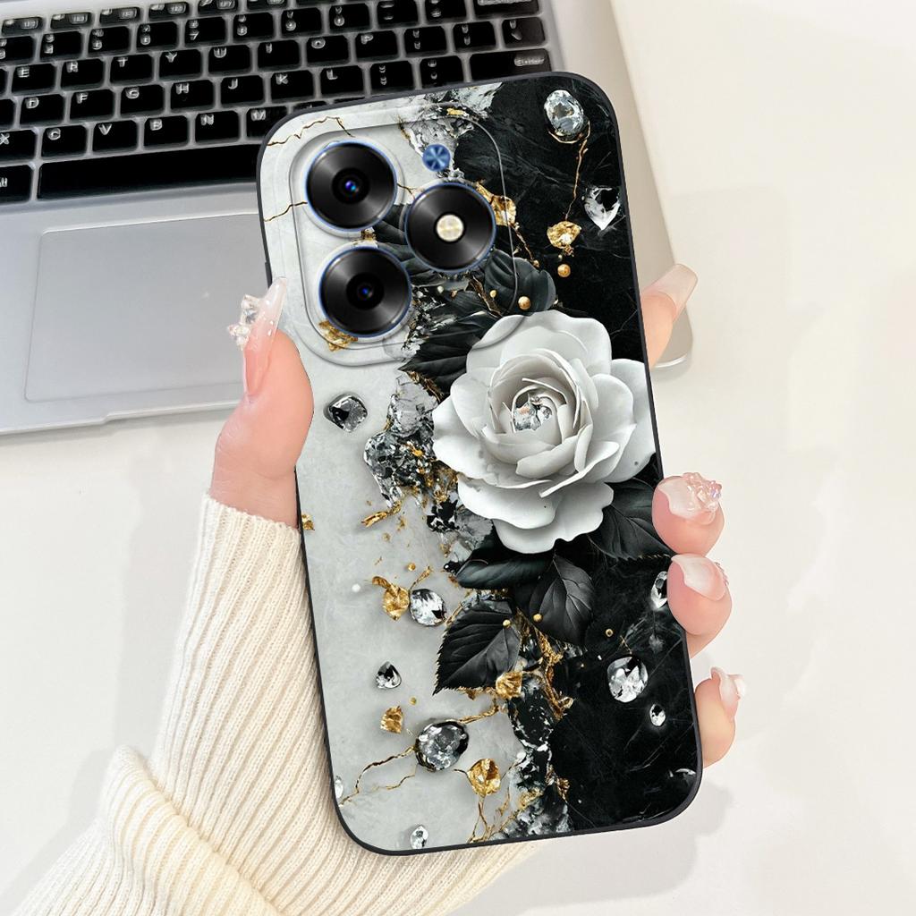 For Infinix Hot 40 Pro Case X6837 Fashion Cat Cartoon Cover Soft Silicone Phone Case For Infinix Hot 40i Hot40 Pro Hot40i Fundas