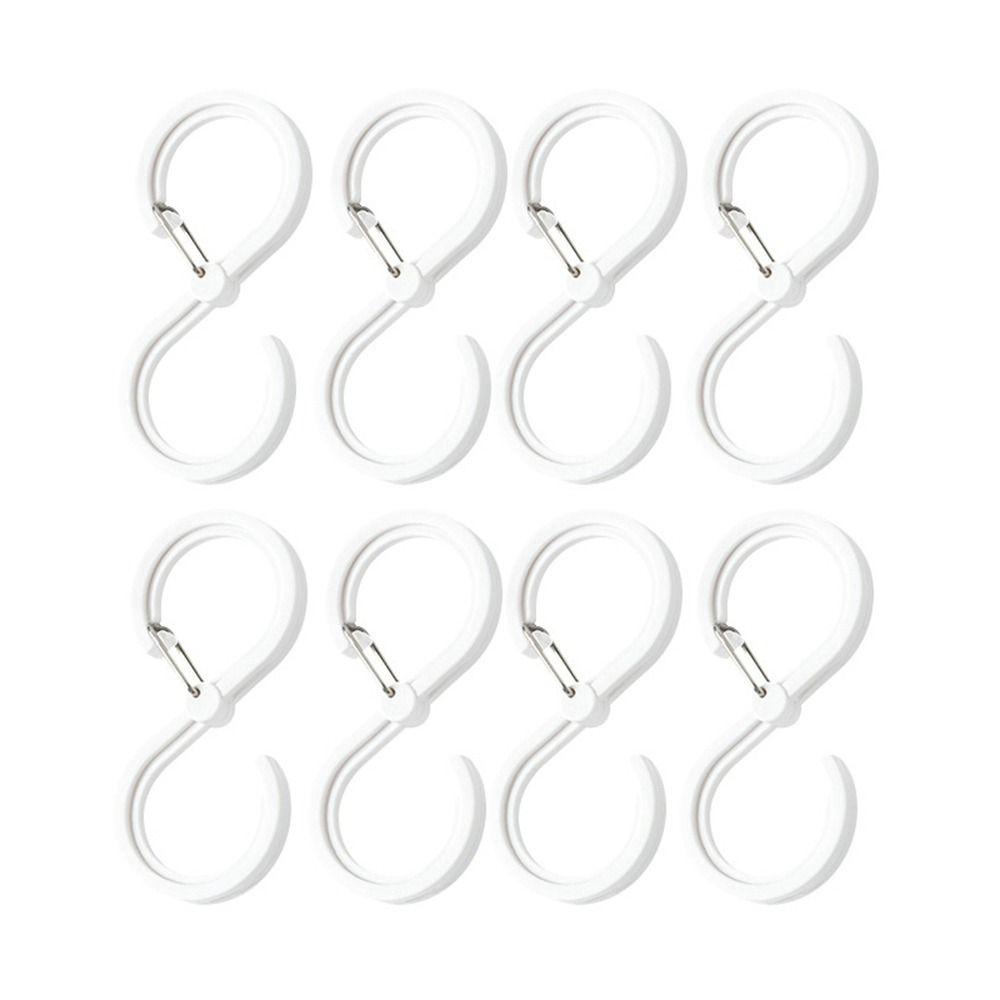 Plastic Closet Hook Transparent Storage Organizer Durable Storage Hook  Kitchen
