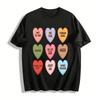Sassy Anti-Valentine Heart Print Tee Single Humor Statement Top Pure Cotton T-shirt