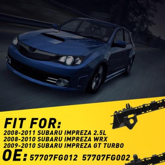 2PC Left & Right Side Front Bumper Bracket Retainer For 2008-2011 Subaru Impreza