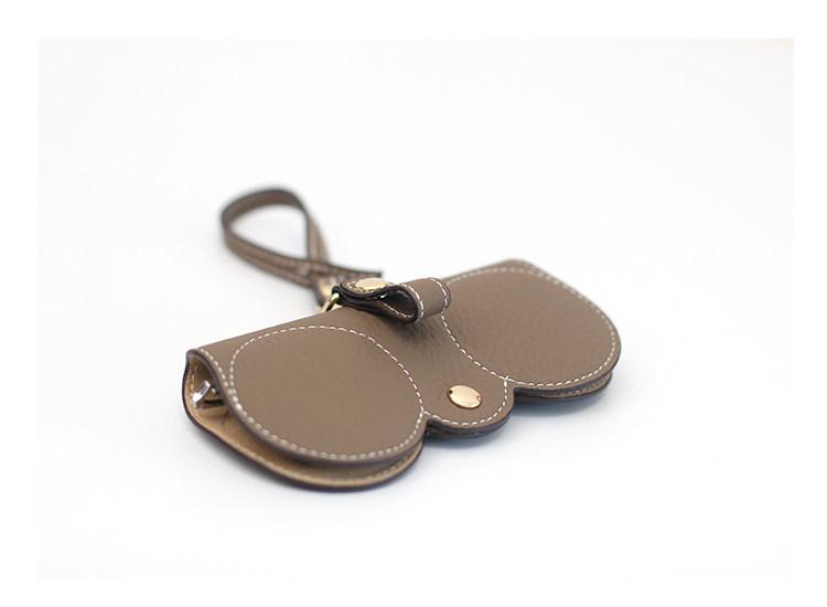 Versatile Genuine Leather Sunglasses Case - Portable & Protective